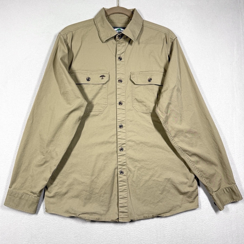 Arborwear Shirt Mens Medium Ground Flex Long Sleeve Button Up Workwear Outdoor